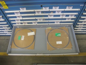 LISTA HEAVY DUTY 9-DRAWER PARTS CABINET W/ CONTENTS (W-50) LOADING & HANDLING FEE $25-